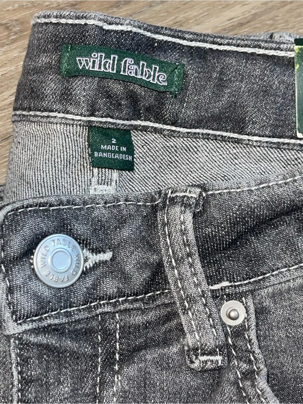 wild fable Gray High-Rise Wide Leg Jeans - Picture 2 of 7